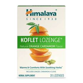 Himalaya Herbals 605069066518 Koflet Lozenges Orange Cardamom 20 Ct Pack