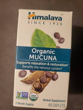 Him42701 Himalaya Mucuna 60 Caplets Dairy-free Gluten-free Gmp Quality Assured