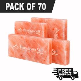 Himalayan Salt Way Hsw-st-70 Pink Tiles 8x4x1 Pack Of 70 Bricks For Spa Sauna Wall Panels