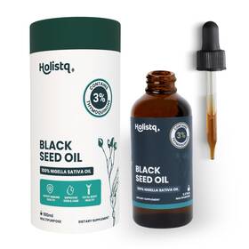 Holistq100ml Holistq Black Seed Oil Liquid Drops 3% Thymoquinone 100ml High Potency Blac
