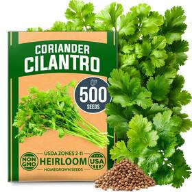 Home Grown 850056627122 Non Gmo 500 Cilantro Seeds For Planting Italian Basil Multi