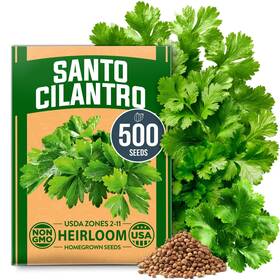 Home Grown 850056627603 Non Gmo 500 Cilantro Seeds Fast Growing Santo Multi