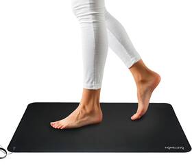 Hgm1112 Homeluvo Grounding Mat Earthing Pad - Earth Grounded Sleep Bed 27 Inch X 16 0.2 Black