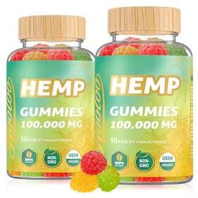 Hooloo 819412027389 Hemp 100 000mg For Deep Sound Bedtime Support And Discomfort Fruity Gu