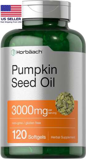 Cl3644 Horb Ach Pumpkin Seed Oil 3000mg 120 Softgel Capsules Cold Pressed Dietary