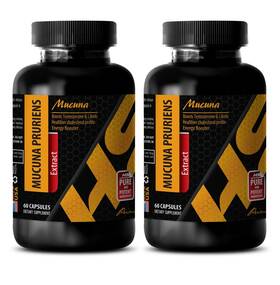 Hs Prime 613583754446 Fertility Pills - Mucuna Pruriens Extract 99% Anti Depressant 2 Bottles