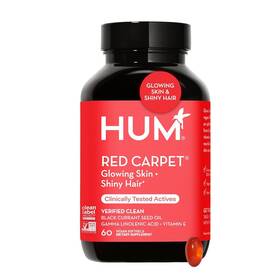 Hum 855514005009 Red Carpet - Skin And Hair Supplement Black Currant Seed Oil For Glowing