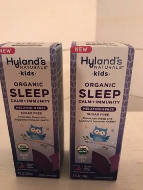 Hylands 313055141162 Kids - Melatonin-free Organic Sleep Calm Immunity Liquid Sugar-free