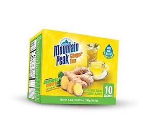 565819 Iberia Foods Corp. Jamaica Mountain Peak Ginger Instant Tea 10 Sachets Pack Of 1 With Sugar