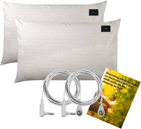 0404 Ibowee O Grounding Pillowcase 2 Pack Conductive With Us Cord For Natural Wel
