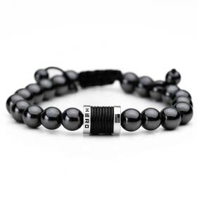 Iheartdogs 850040375039 Hero Company Magnetic Hematite Titanium Beads Bracelet - Therapy Bra