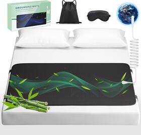 Iknuh 313099958955 Eco-friendly Grounding Bed Mat With Cord And Sleep Mask For Enhanced Rest