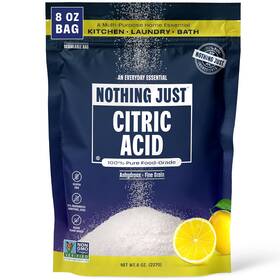 Inc 313114075063 Citric Acid Pure Food Flavor Grade 8 Oz Fine Grain Non-gmo Kitchen Cleanin