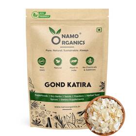 Nogk250 India Gond Katira Pure Organic - 250 Gm Cooling Properties 100% Natural Superfoo