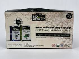 Indus Valley 904061202002 Bio Organic Natural Indigo Powder 100g And Henna