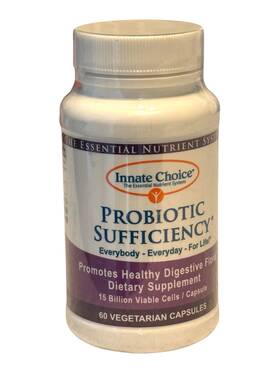 Innate Choice 094922611987 Probiotic Sufficiency - 60 Vegetarian Capsules Ex 10/27