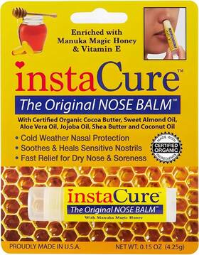 Instacure Healing Products Inc. 445042932965 Fast Relief For Cracked Dry And Sore Noses Instacures Original Nose Balm With