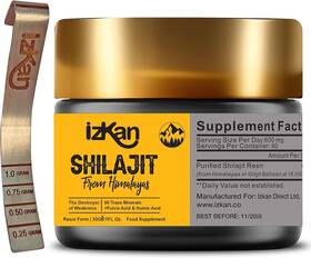 Izkan Izk 073 Original Himalayan Shilajit 30g - 500mg Gold Grade 100% Pure Natural Shalajit R