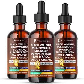Jbbwnlq-3p Jb Wellness Co Wormwood Black Walnut Cleanse For Humans Drops Liquid 6 Fl Oz Pack Of 1
