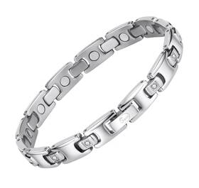 Jeroot 011485345458 Titanium Magnetic Bracelet For Women 100% Pure Skin Friendly Ultr