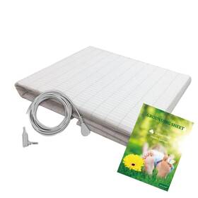 Jingreanhealthy 680904388628 Grounding Half Sheet With Cord Made Premium Cotton And Pure Si