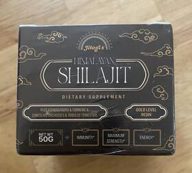 Jitagix 669423033233 100% Pure Himalayan Shilajit Soft Resin 50 Grams Measuring Spoon Ashwaganda