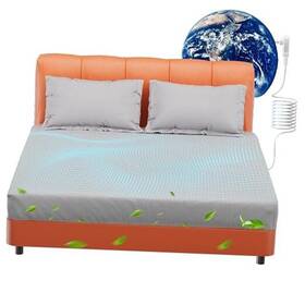 Jwqehuy 716597646209 Grounding Sheets King 10% Pure Silver Fiber 90% Organic Cotton Deep Pocket