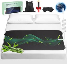 Kangoor Express 726084197497 Grounding Mat For Bed With Leather Improve Sleep Relieve Stress And Pain Anti-s