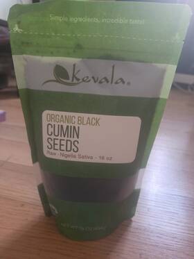 Kev01249 Kevala Organic Black Cumin Seeds 16 Oz 453g Cholesterol-free Gluten-free