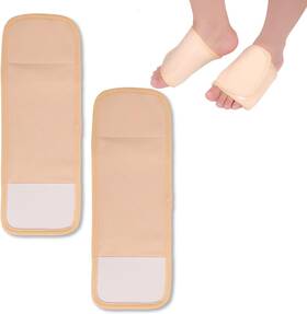 Kinbom 744110528756 2pcs Castor Oil Foot Pack Reusable Wrap Oil-proof O