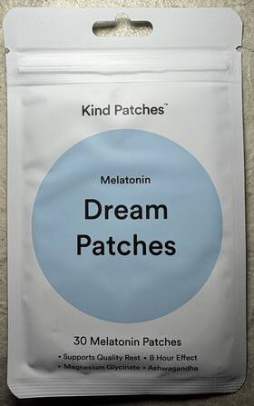 Kind 897135180303 Melatonin Dream Patches Support Quality Rest 30 Pack Magnesium Ashwagandha