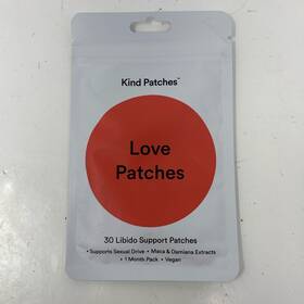 Kind 897135180594 Patches Love Red/white 30ct Libido Support Vegan