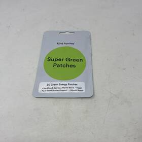 Kp-on280 Kind Patches Super Green 30ct Sea Moss Spirulina - Silver/green