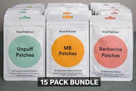 Kp-on217 Kind Patches Wellness Bundle 15 Packs Unpuff Mb Berberine New