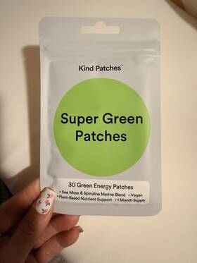 Kind Patches Kp-on291 Super Green Energy 30 Ct Sea Moss Spirulina Vegan New