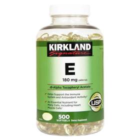 98211 Kirkland Signature Vitamin E 180mg 500 Count Pack Of 2 Multi-colored