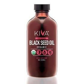Kiva 850001286220 Organic Black Seed Oil - Ultra High 3x Thymoquinone Tq 100% Turkish