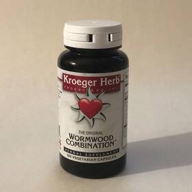 Kroeger Herb 696916100400 Co. The Original Wormwood Combination 100 Vegetarian Capsules
