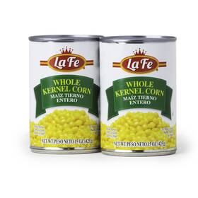 La Fe 023545702444 Canned Vegetabls 15 Oz. Can 2 Packs Whole Kernel Corn Pack