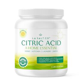 La Salt Co 810014871684 Citric Acid 5 Pound Jar 100% Pure Food Grade Usp Kosher Non-gmo