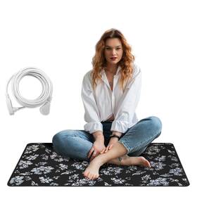 Laxvapiu 017890205181 Grounding Mats Ground Pattern Yoga Mat 23.6x35.4 In Earth Foot Inch