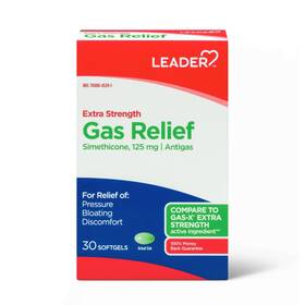 847-240-fba Leader Gas Relief Simethicone 125mg Antigas Softgels Relieves From 30