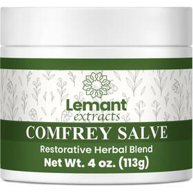 Lemant 199284311244 Organic Comfrey Salve For Bone Healing 4 Oz Ounce Forest Green