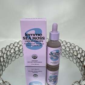Lemme 850037549184 Sea Irish Moss Liquid Drops With D3 And Biotin Supplement 1 Oz Exp 03/25