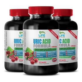 Life Nutrition 601133654186 Metabolism Boost - Uric Acid Formula 1430mg Tart Cherry Extract Capsules 3b