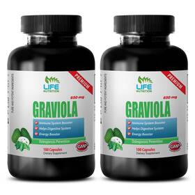 Life Nutrition 601133659389 Guanabana Fruit - Graviola Leaf Powder 650 Mg Supports Healthy Cell 2b