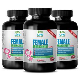 Life Nutrition 601133669180 Female Vitality Enhancement Horny Goat Weed Maca Powder 3 Bottle
