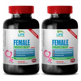 Life Nutrition 601133669791 Female Sexuality Boost- Enhancement Horny Goat Weed Maca 2 Bottle