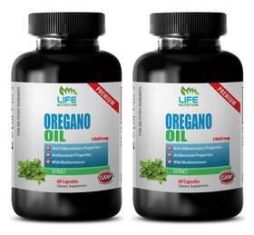 Life Nutrition 602345216483 Aerial - Oregano Oil 1500mg Loaded With Antioxidants Supplements 2b
