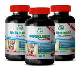 Life Nutrition 788619701180 Colon Cleansing Capsules - Cleanse Complex 890mg Digestive Aid 3b